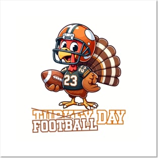 Turkey Day Football Day Posters and Art